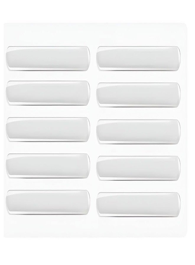 Divox Clear Rubber Silicone Strip Wall Protector Cabinet Door Bumper Furniture Drawer Safety Stopper Silicon Anti-Slip Silent Bumpers Self Adhesive Wall Protector Furniture Crash Pads (10) - Image 1